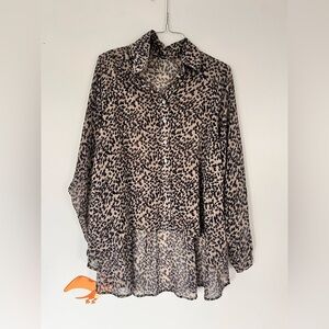Leopard Print Women's Top